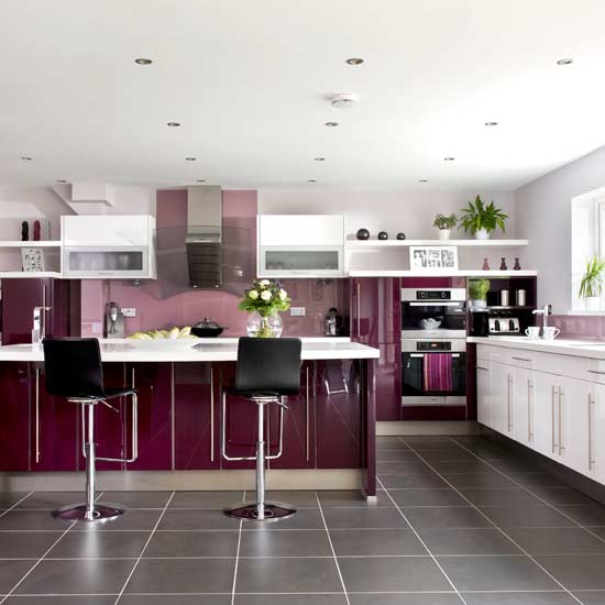 Beauty Houses Purple Modern Interior Designs Kitchen Beauty Houses Purple Modern Interior Designs Kitchen