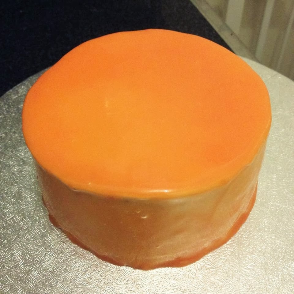 Mandy's baking journey White chocolate mirror glaze