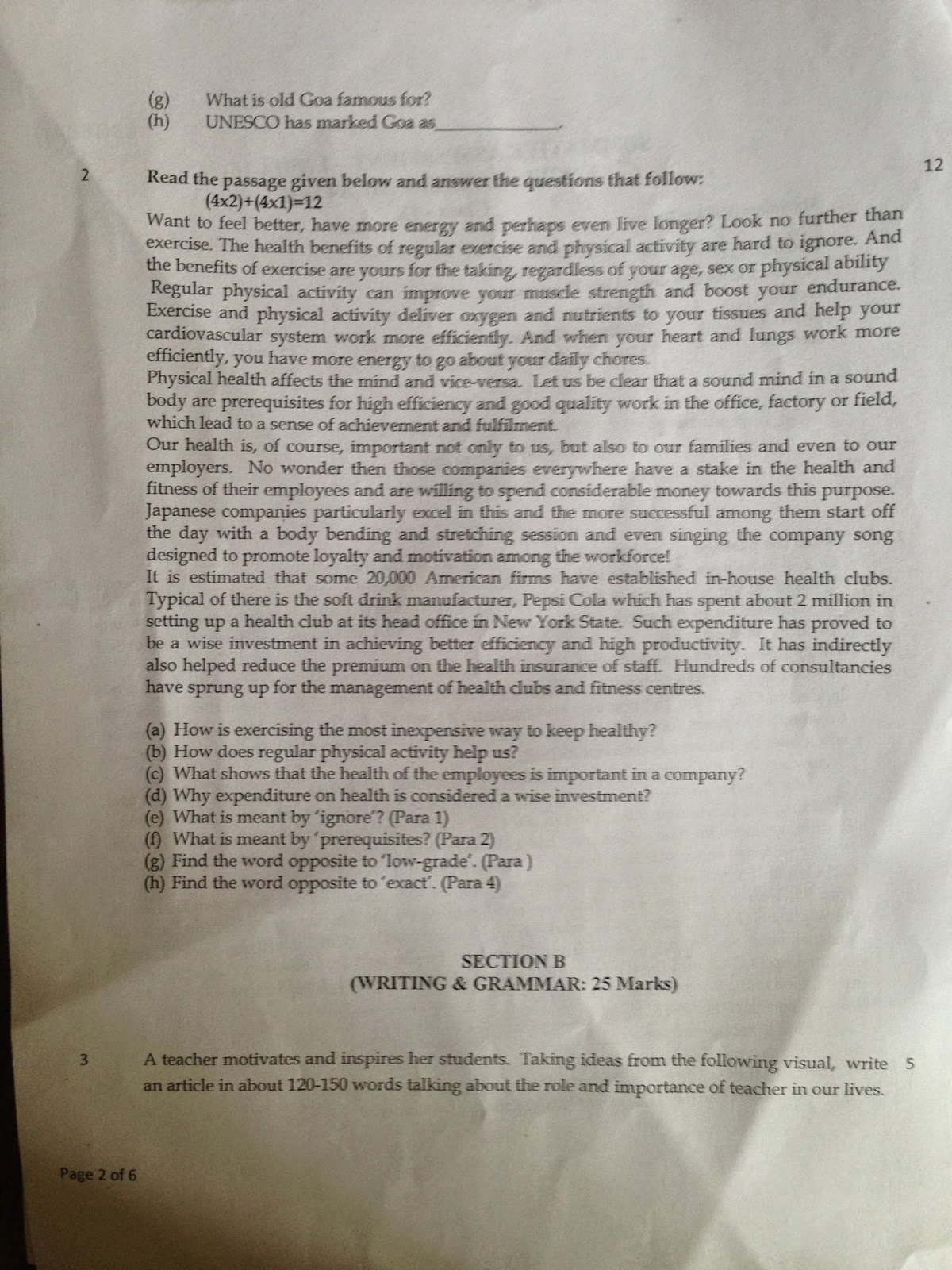 Grade 9 past papers 2017 image