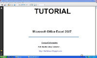 Ms Excel Tutorial 2007