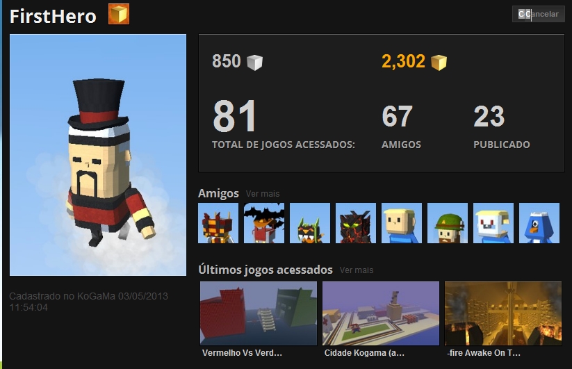 kogama 2 jogos