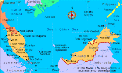 Malaysia Map Political Regional