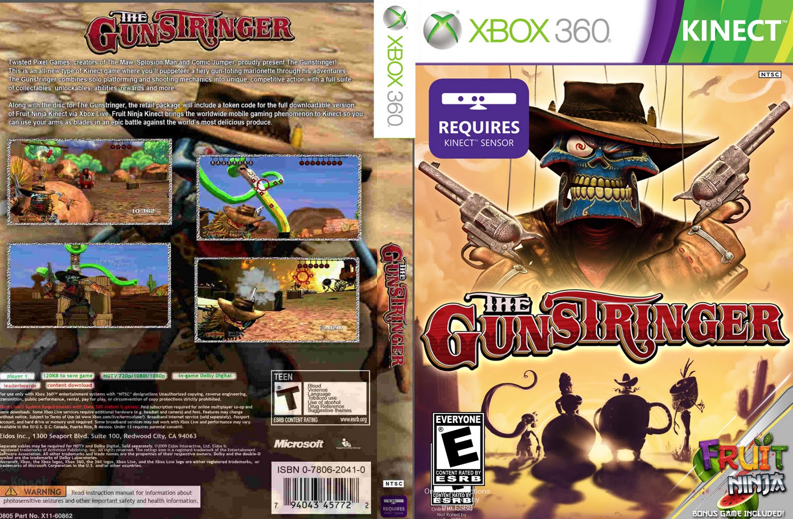 Games Covers The Gunstringer Kinect Xbox 360