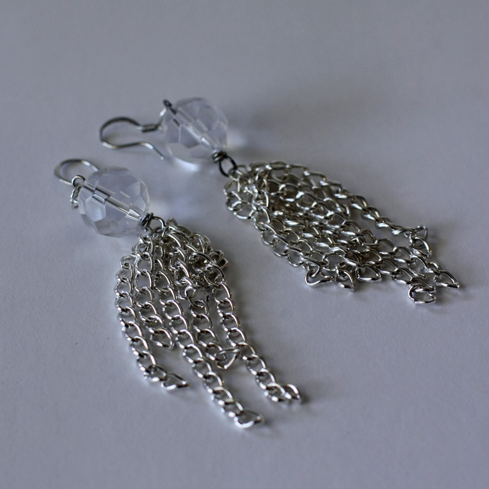 Chain tassel earrings Tried It out Thursday
