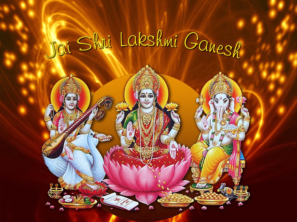 Happy Diwali Worship Wallpapers- Lakshmi & Ganesh - Diwali ...