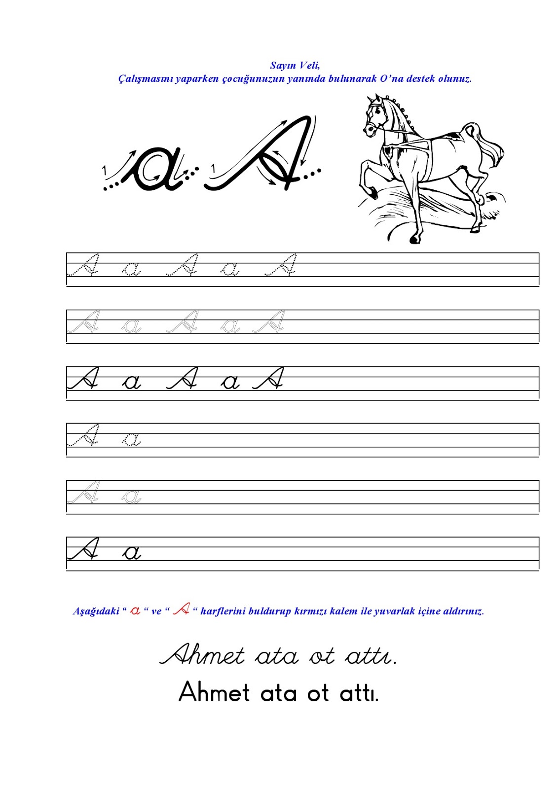 A Sesi Hece Kelime ve Metin Çalışmaları - DERS KİTABI CEVAPLARI