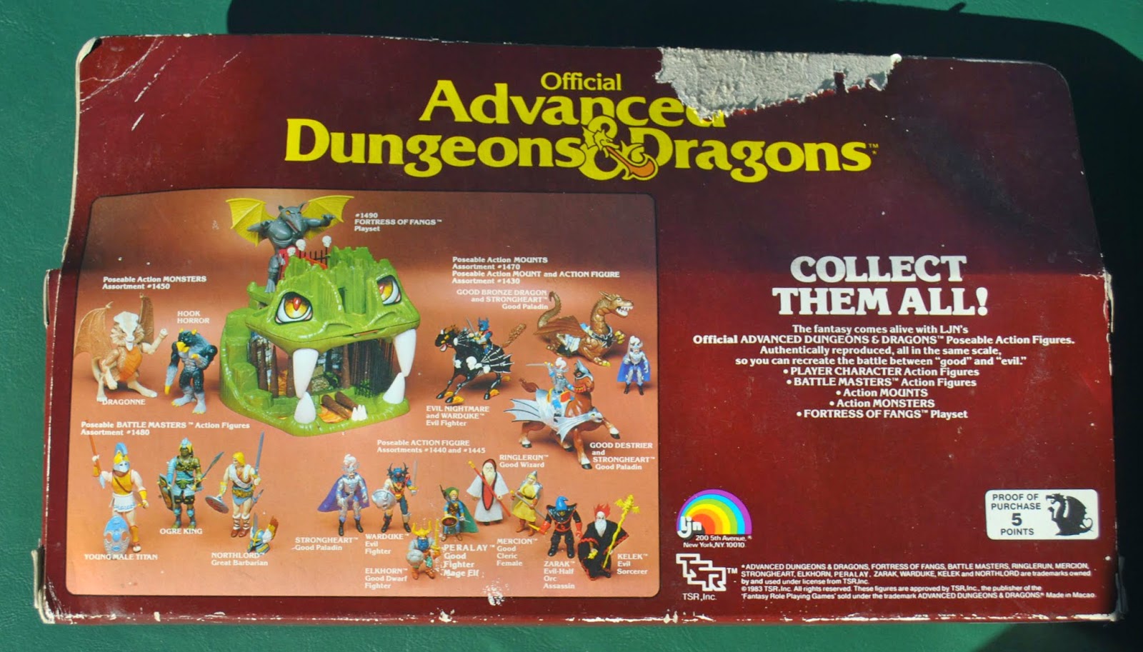 ljn advanced dungeons dragons figures