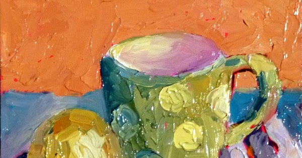 Nancy Standlee Fine Art Coffee Or Tea 13008 Oil 6x6 Day 8 Of
