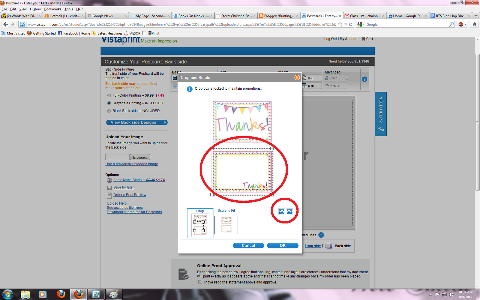 to the UNIcorner A Desperate Plea & Some Vistaprint Tips and