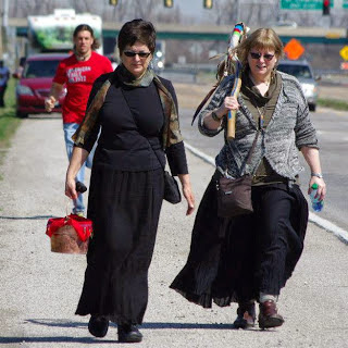 Co-curators Elizabeth Adam-Marks and Pat Vivod