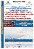 Tavola rotonda Sport e Alimentazione