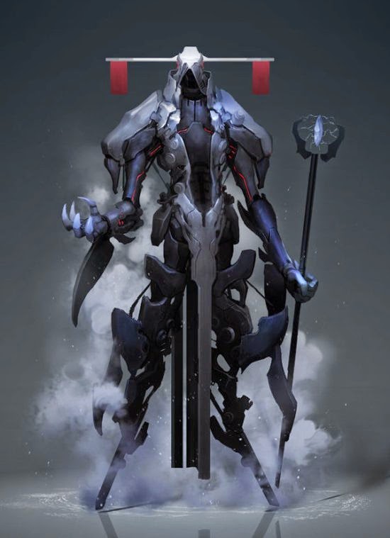 Robôs, monstros e guerreiros cibernéticos nas fantásticas ilustrações de ficção científica de Reza Ilyasa Reza ilyasa deviantart ilustrações ficção científica fantasia robôs