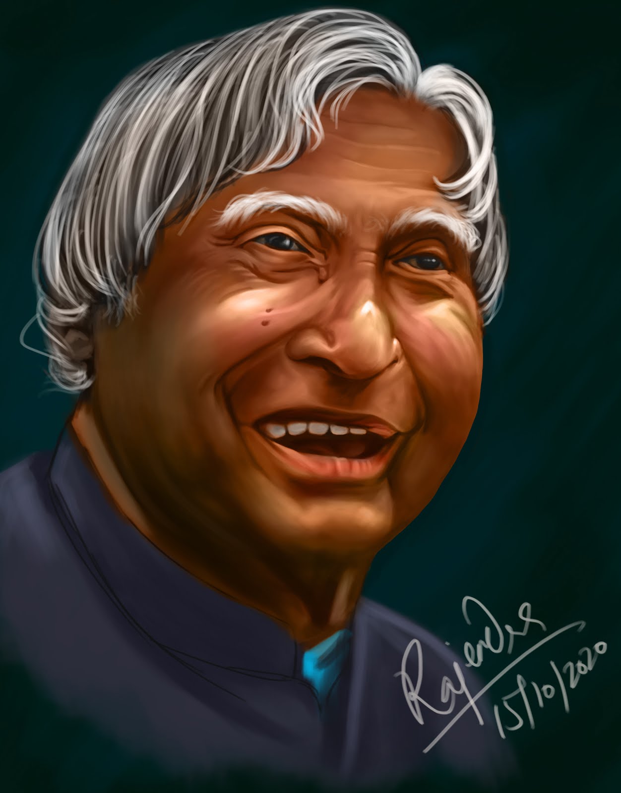 Digital Portrait APJ Abdul Kalam