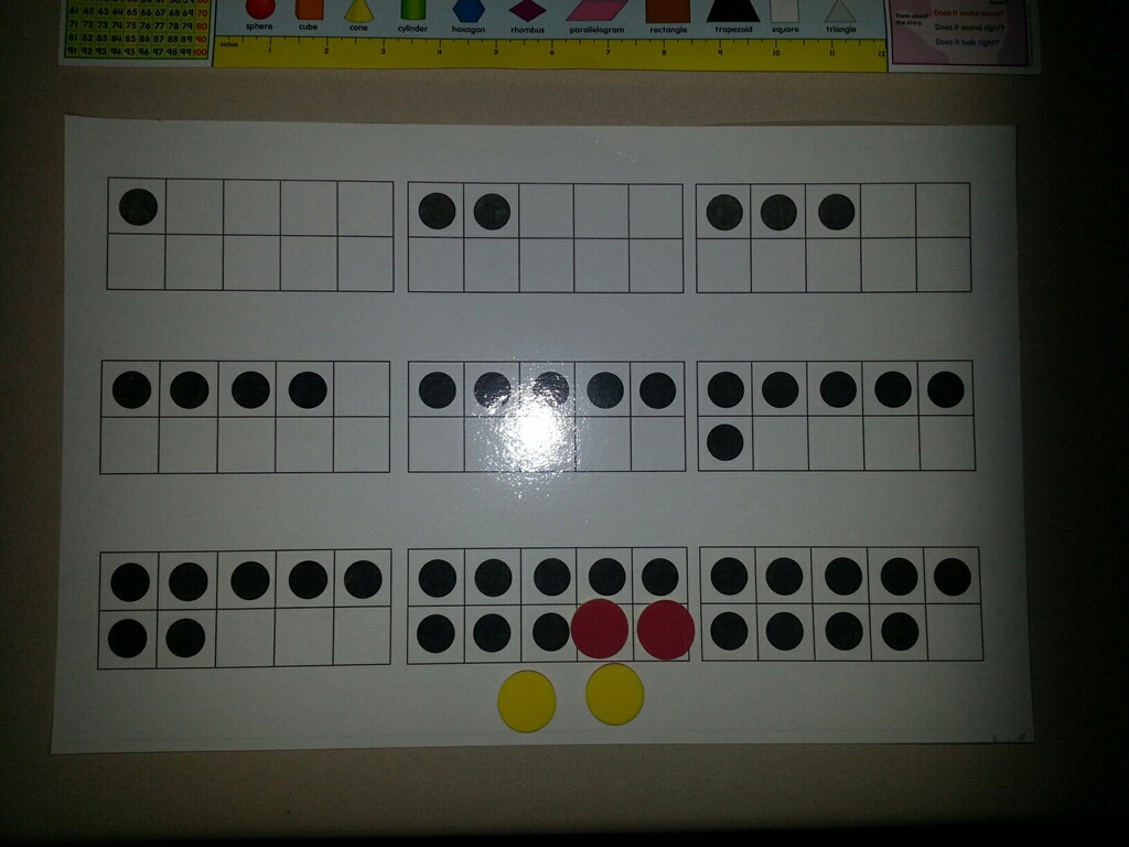 Handy Ten Frame Placemat with Number Sense Routines | Math Coach's ...