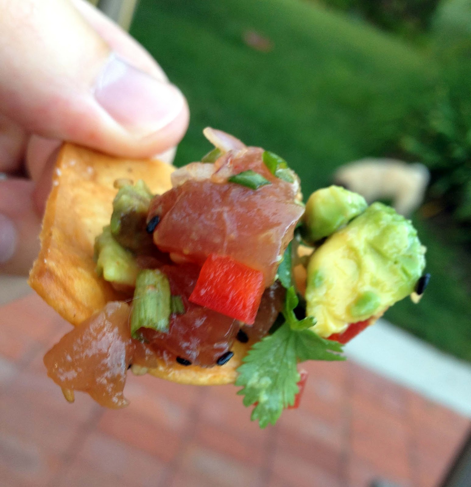 Dinner with the Welches Tuna Poke and Avocado Stack