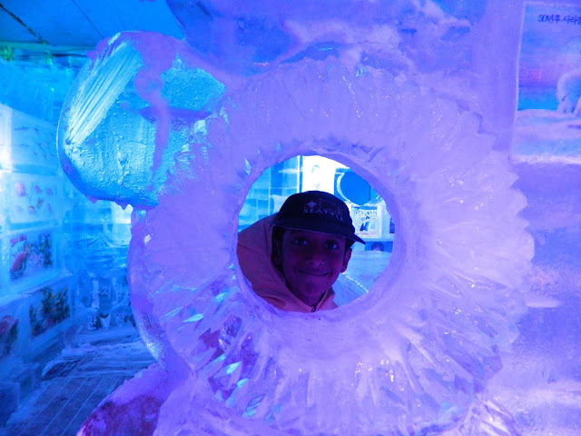 Lots of ice sculptures in Seoul