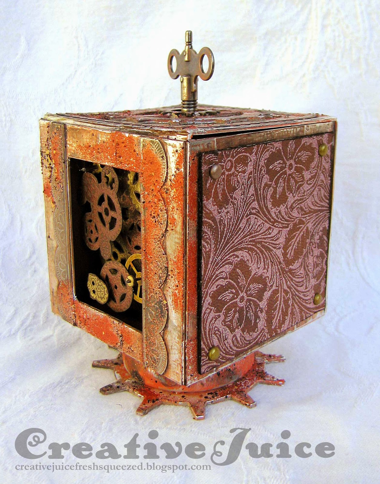 Lisa Hoel - Stampendous/Eileen Hull Block Hop - Steampunk Western music box