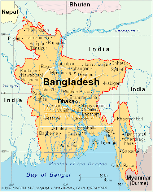 Bangladesh Map Political Regional