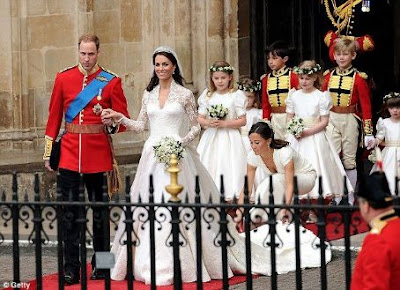 gaun pengantin Kate Middleton - William