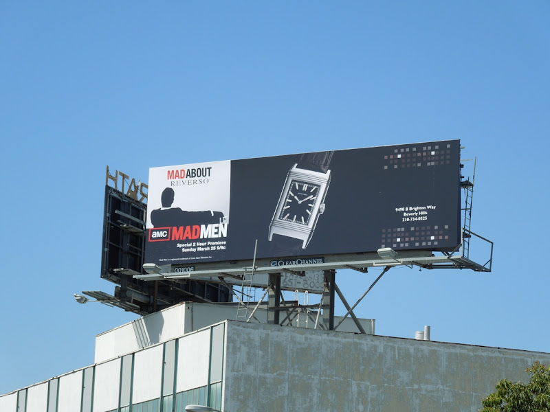 Mad Men Reverso watch billboard