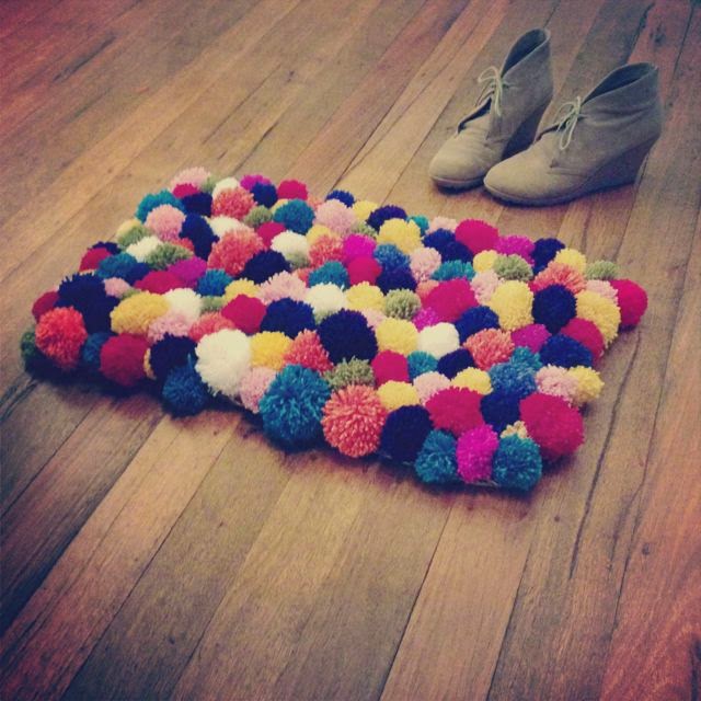 When life gives you HANDS, make HANDMADE DIY Pom Pom Rug
