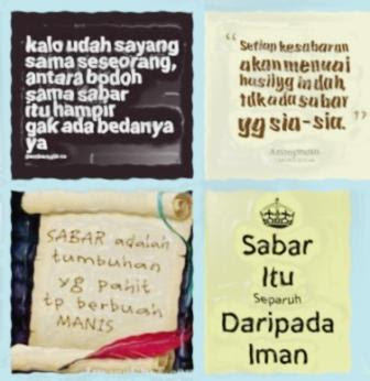 gambar kata-kata sabar