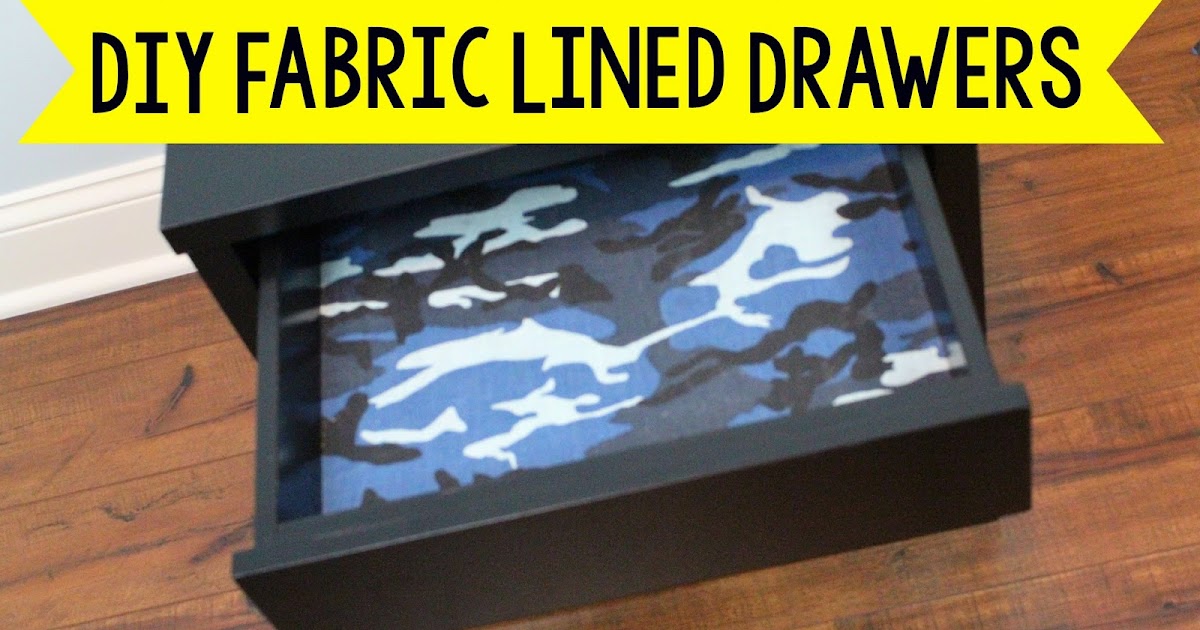iLoveToCreate Blog DIY Fabric Lined Drawers