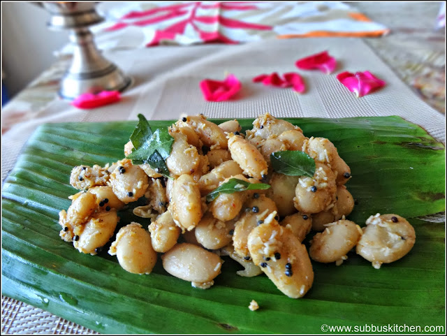 Mochai Payiru sundal (Butter Beans Sundal) Mochai Payiru sundal (Butter Beans Sundal)