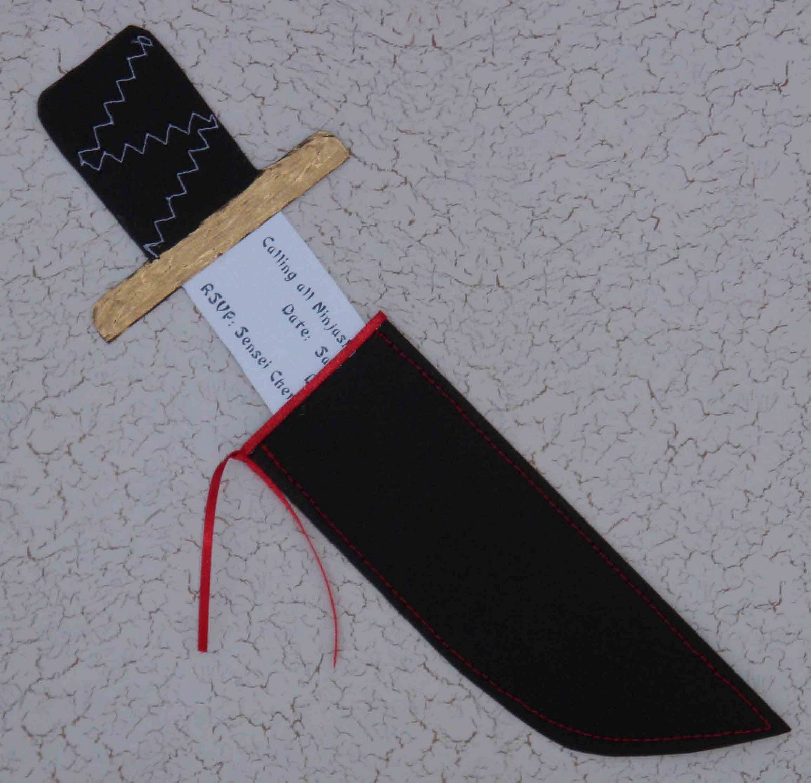 crack of dawn crafts ninja knife birthday party invitations craft birthday invitations