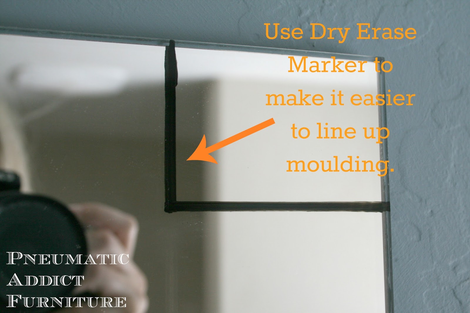 Tip for Adding Trim to a Wall Mirror { And 100 Giveaway Winner