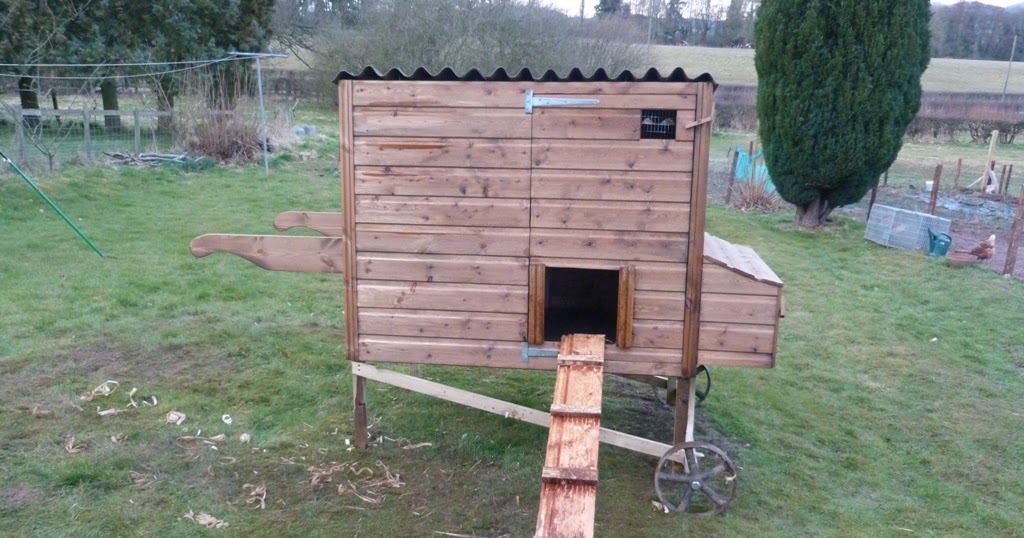 An English Homestead Movable Chicken Coop Finished