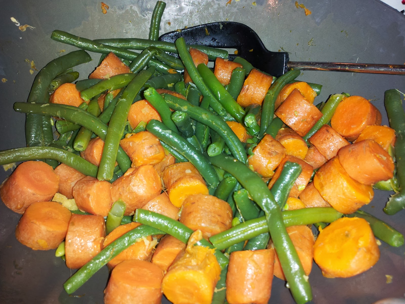 On the path to zen... Gingered Carrots and Green Beans