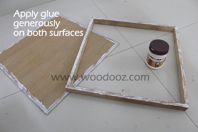 Apply glue