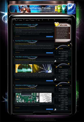 Create Another World blogger template. free blogspot template download. tech blog blogger template