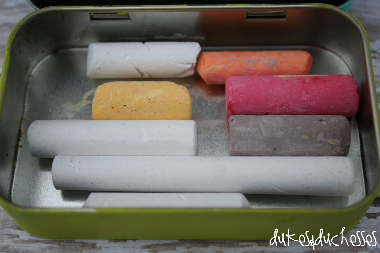 Upcycled OntheGo Chalkboard Box Dukes and Duchesses