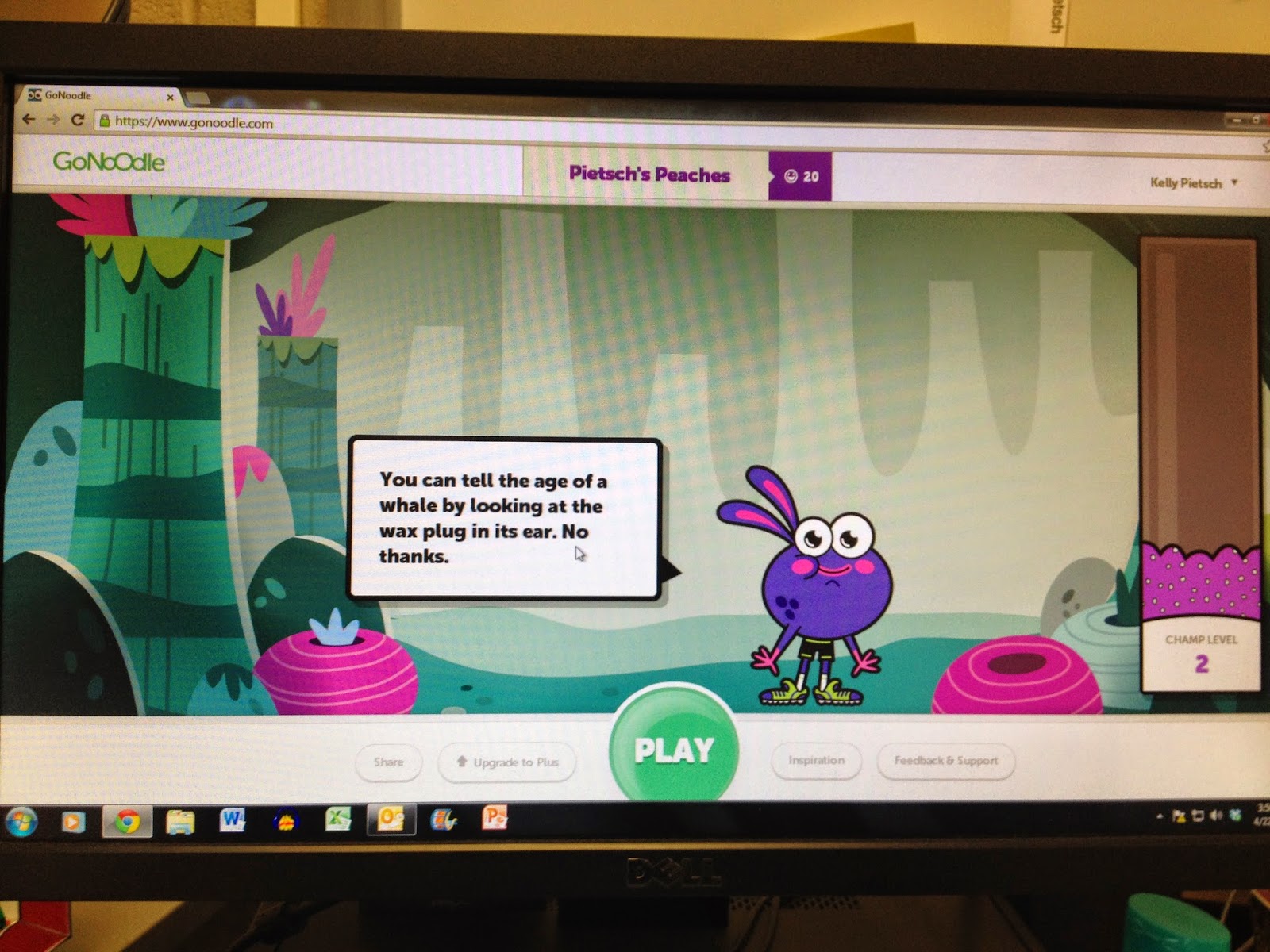 Fun in First Grade with Ms. Pietsch! Go Noodle!