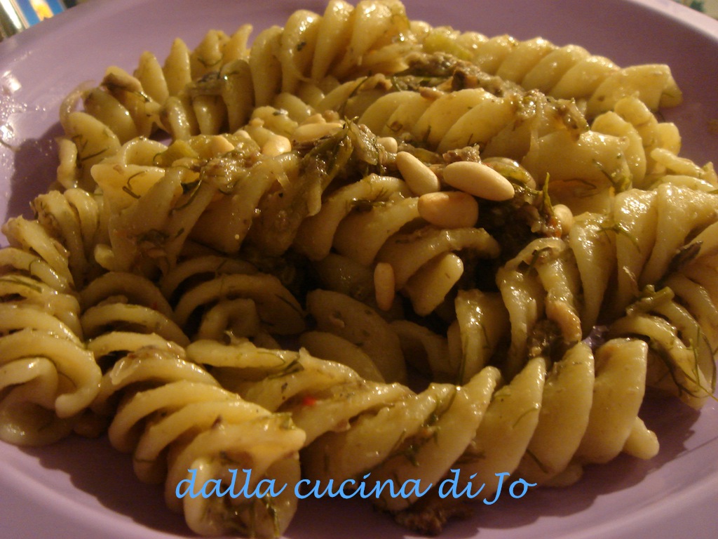 FusillONI in salsa alle sarde da dalla cucina di Jo su Akkiapparicette