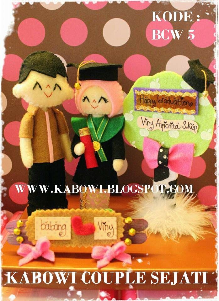 KADO WISUDA HADIAH ANIMASI UNIK BONEKA COUPLE JUAL FLANEL ...