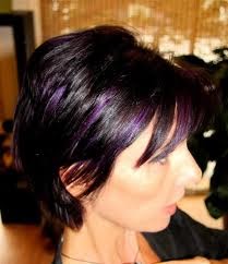 Black Hair Styles Black Hair Purple Highlights
