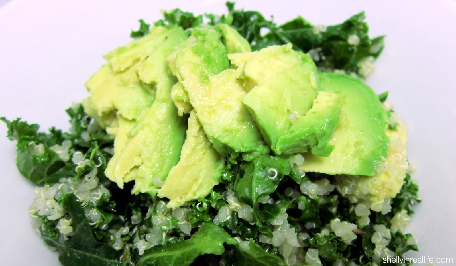 Quinoa Avocado Kale Salad Shelly in Real Life