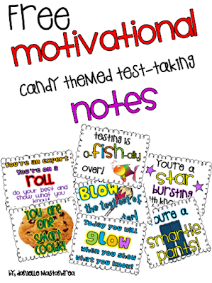 Krazee 4 Kindergarten: Motivational Candy Themed Test Taking Notes