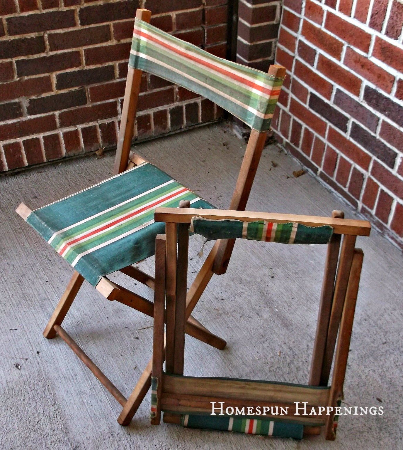 vintage camping chair