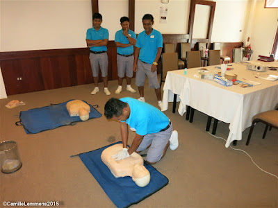 EFR Course for beach staff at the Imperial Boat House, Koh Samui