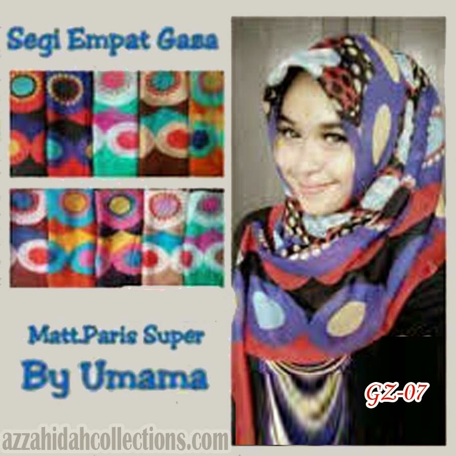 Segi Empat Umama Scarf Gaza - azzahidahcollections.com Segi Empat Umama Scarf Gaza - azzahidahcollections.com