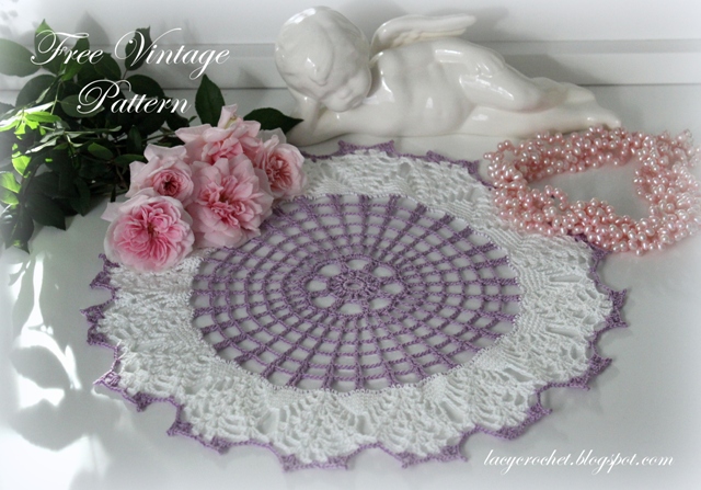 Lacy Crochet: Crochet Doily #6621, Free Vintage Pattern