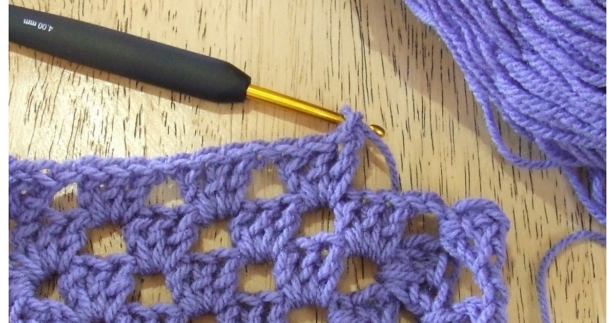 FitzBirch Crafts Left Handed Crochet Granny Square