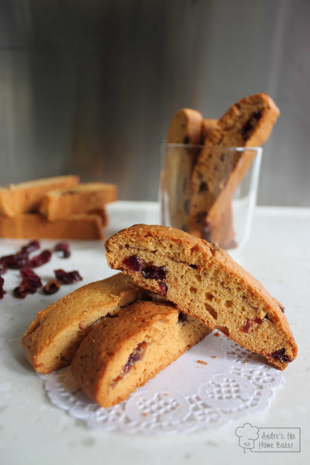 Andre's the Home Baker ♥ Peanut Butter & Jelly Cornmeal Biscotti ♥