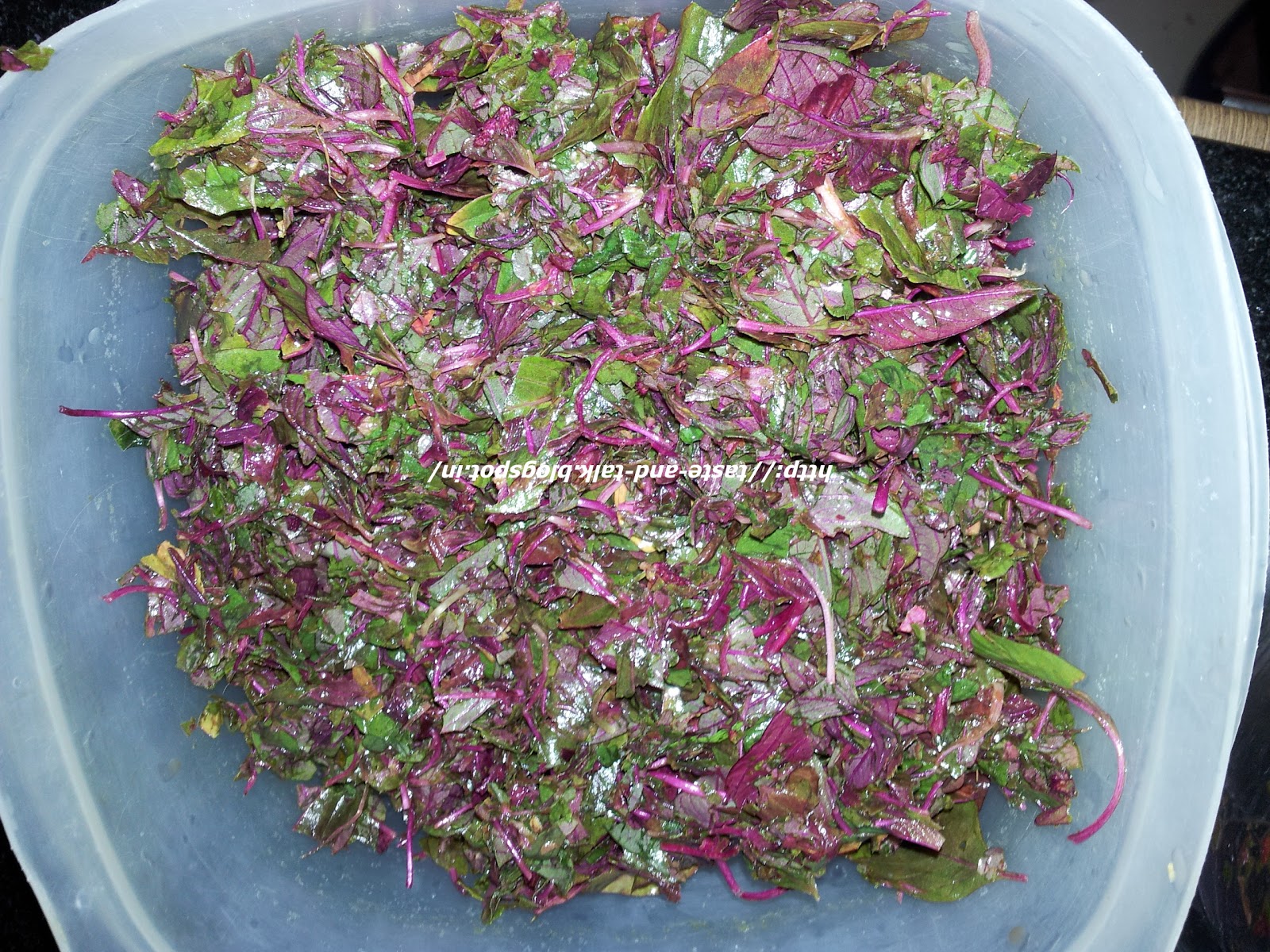 My Creative Space Lal Shak Bhaja