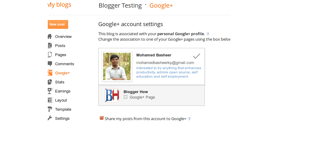 Google plus not connected