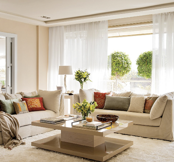 Una tranquila casa en tonos neutrosA calm home in a soft palette